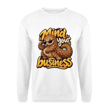 Ameisenbär - Unisex Pullover - Weiß - Vorne - Alina (178cm) & Michal (187cm)