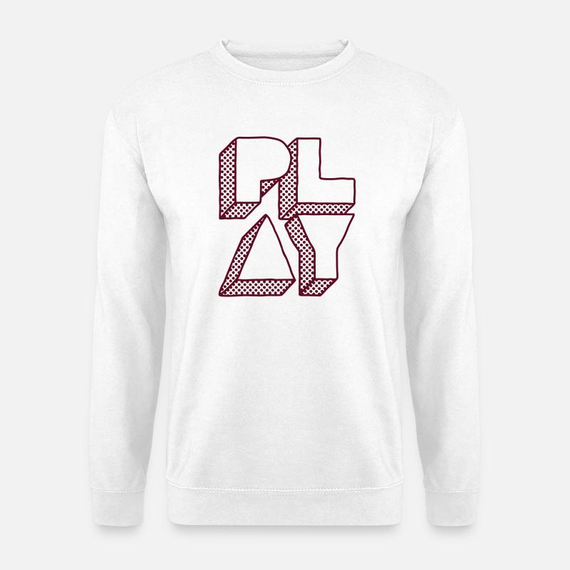 Press Play - Unisex Sweatshirt - white