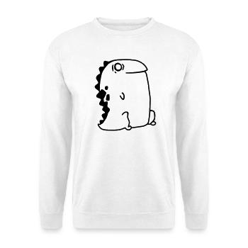 Dino - RAWR - Sweat-shirt Unisexe - blanc - Devant
