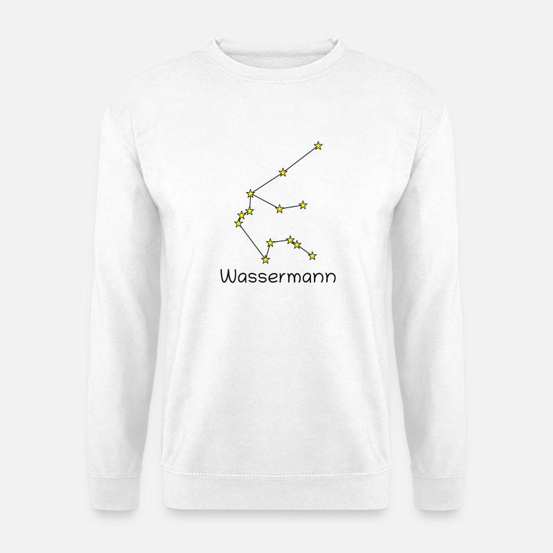 Sternzeichen Wassermann - Unisex Pullover - Weiß