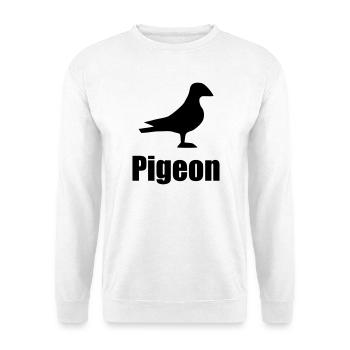 Pigeon - Sweat-shirt Unisexe - blanc - Devant