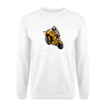 bike - Sweat-shirt Unisexe - blanc - Devant