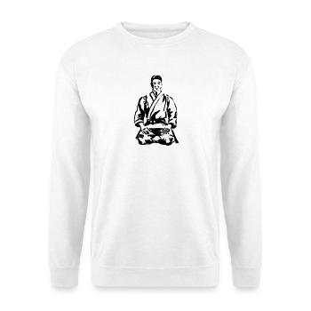 karate - Sweat-shirt Unisexe - blanc - Devant
