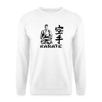 karate - Sweat-shirt Unisexe - blanc - Devant