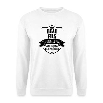 Beau Fils - Beau-Fils - Famille - Mariage - Tshirt - Unisex Sweatshirt - white - Front