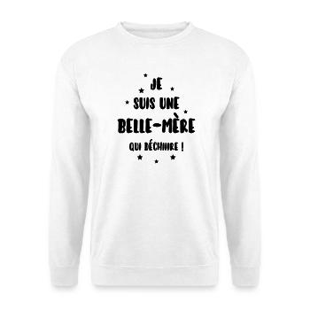 Stiefvater / Stiefmutter / Ehe / Familie - Unisex Pullover - Weiß - Vorne