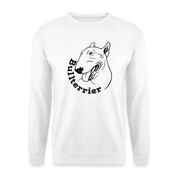 Abstraktes Wasserfarben Muster auf Kleidung - Unisex Pullover - Weiß - Vorne
