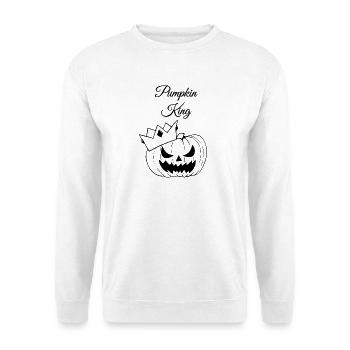 Roi citrouille - Sweat-shirt Unisexe - blanc - Devant