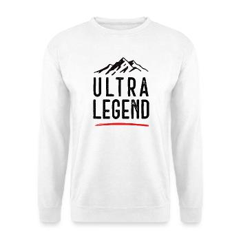 Ultra Legende - Unisex Pullover - Weiß - Vorne - Alina (178cm) & Michal (187cm)