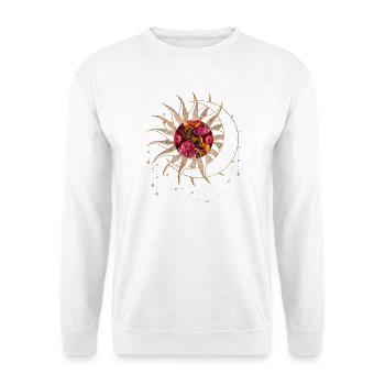 Wonderful elegant floral design - Unisex Sweatshirt - white - Front