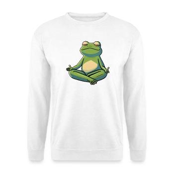 Chill Frosch - Unisex Pullover - Weiß - Vorne
