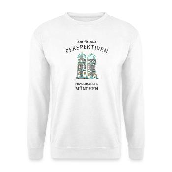 Munich, landmark cathedral, Frauenkirche, Bavaria - Unisex Sweatshirt - white - Front