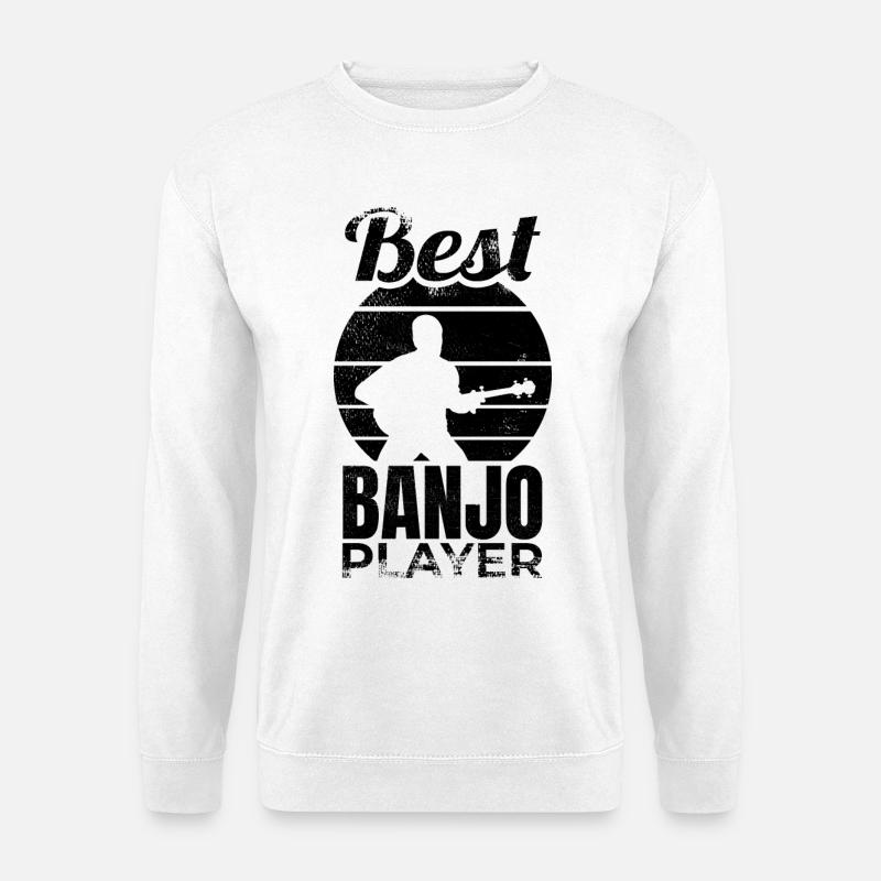 Bester Banjospieler - Unisex Pullover - Weiß