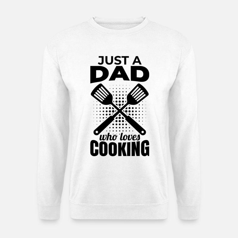 Kochender Vater - Unisex Pullover - Weiß