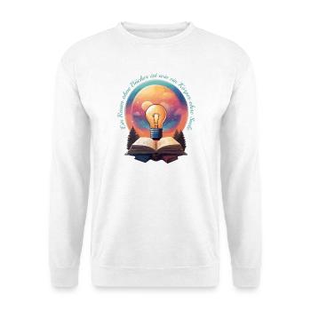 Livres Nerd - Sweat-shirt Unisexe - blanc - Devant