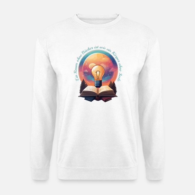 Bücher Nerd - Unisex Pullover - Weiß