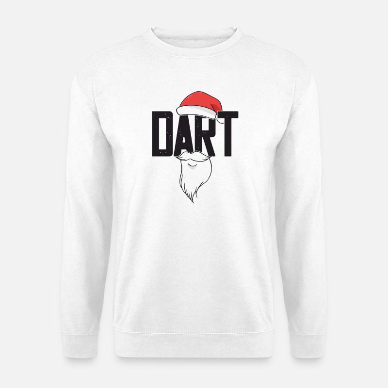 Dart Enthusiast Darts Board Meister Dart Spieler - Unisex Pullover - Weiß