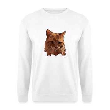 Chat - Sweat-shirt Unisexe - blanc - Devant