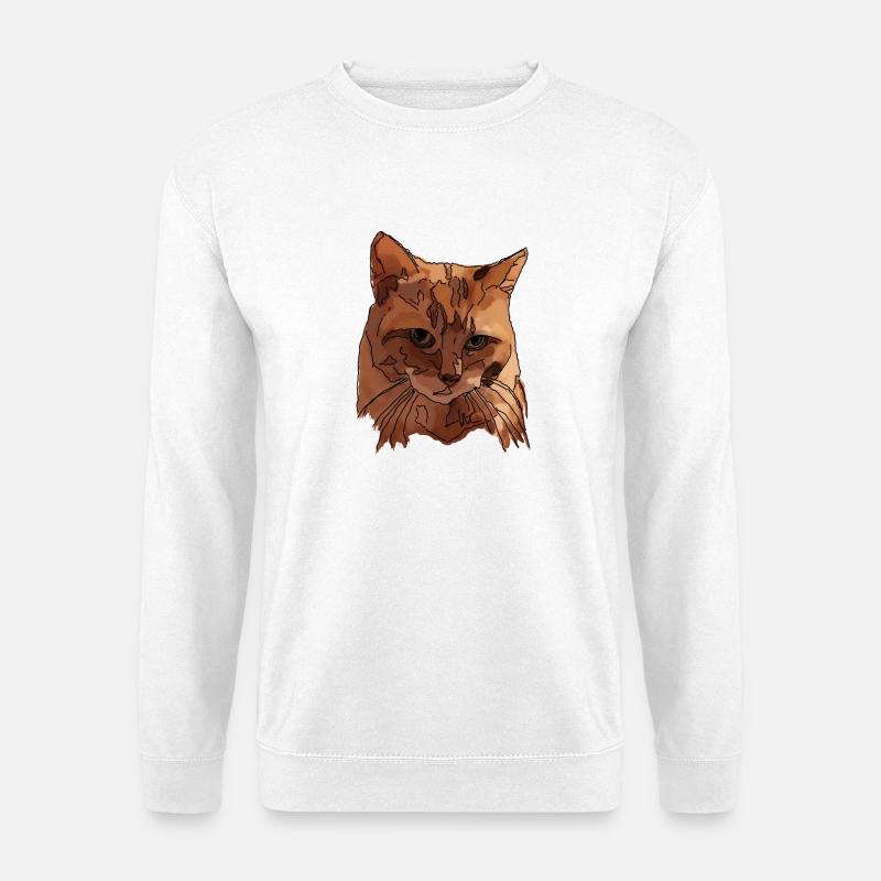 Katze - Unisex Pullover - Weiß