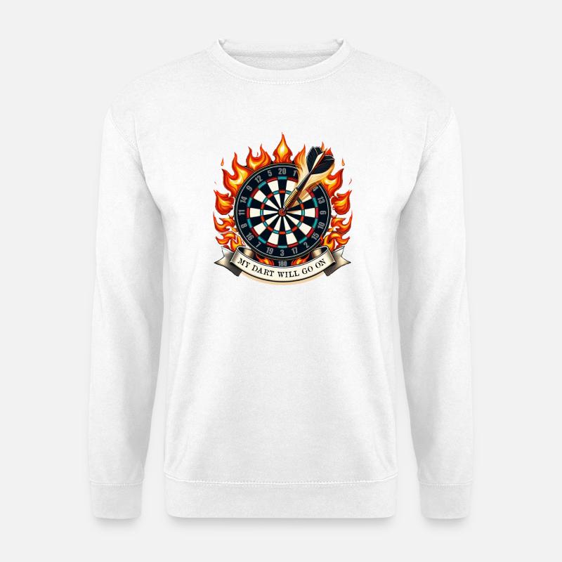 My Dart will go on - Unisex Pullover - Weiß