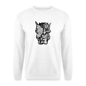 Démon de la hache de guerre ivre - Sweat-shirt Unisexe - blanc - Devant