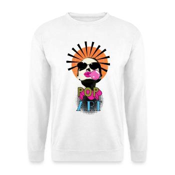 Pop Art Woman - Unisex Sweatshirt - white - Front