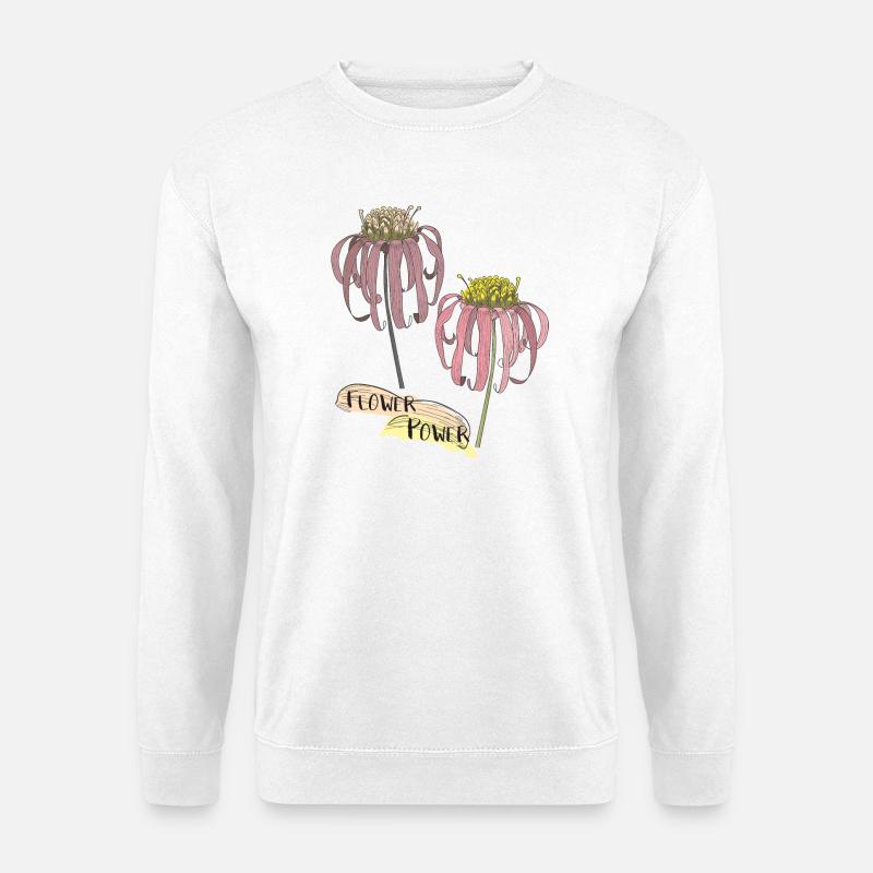 Echinacea, coneflower - Unisex Sweatshirt - white