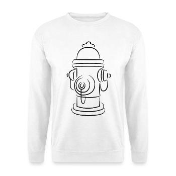 Sketch fire hydrant - Unisex Sweatshirt - white - Front