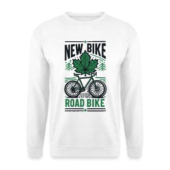 Cycking Gravel Bike Leaf Road Bike Design - Unisex Sweatshirt - white - Front