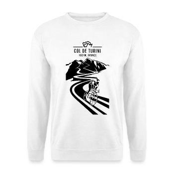 Ascent of the Col de Turini - Unisex Sweatshirt - white - Front