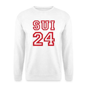Switzerland Suisse Schweiz - Unisex Pullover - Weiß - Vorne