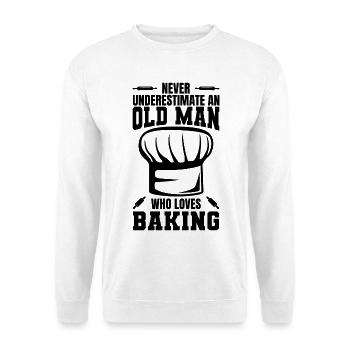 Grand-père boulanger - Sweat-shirt Unisexe - blanc - Devant