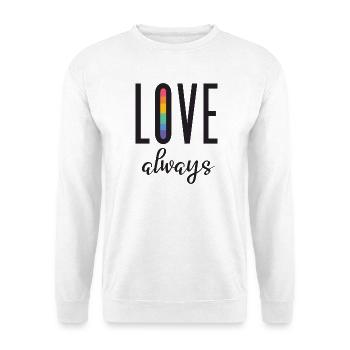LGBT Pride Month - Altijd liefhebben - Uniseks sweater - wit - Voor