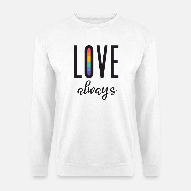 LGBT Pride Month - Liebe immer - Unisex Pullover - Weiß