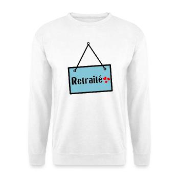RETIREMENT. RETIREMENT. RETIRED - Unisex Sweatshirt - white - Front
