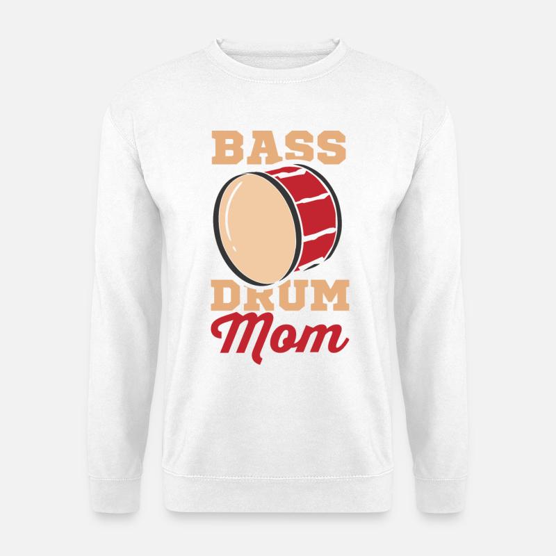 Bass Drummer Mutter - Unisex Pullover - Weiß