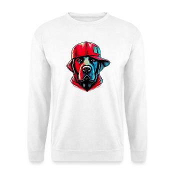 Chien - Sweat-shirt Unisexe - blanc - Devant