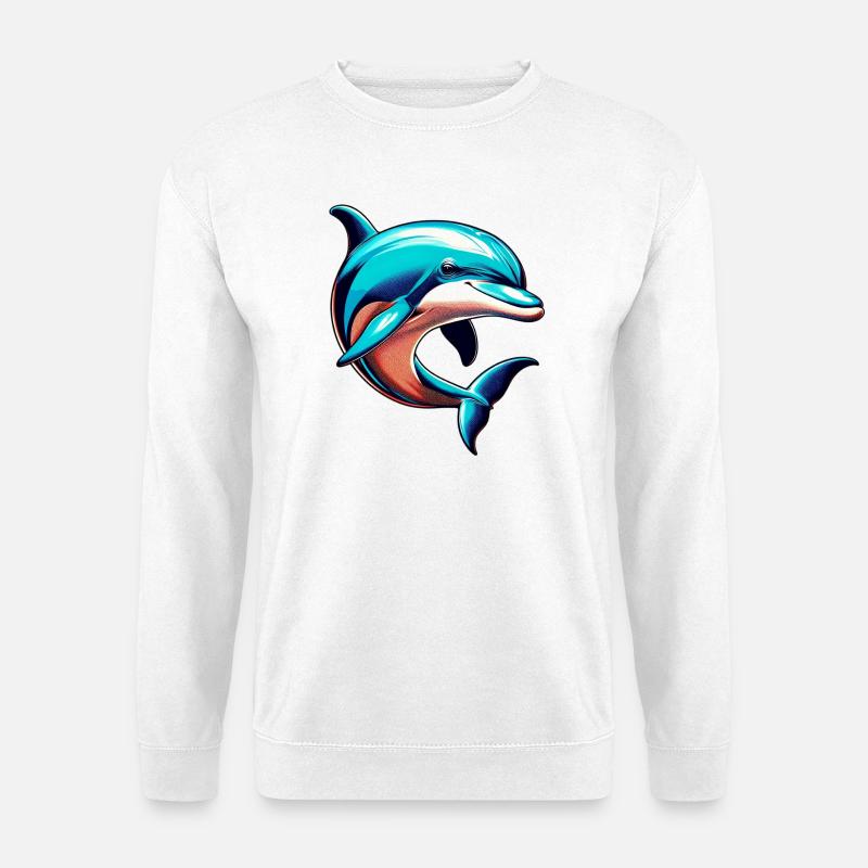 Dolphin - Unisex Sweatshirt - white