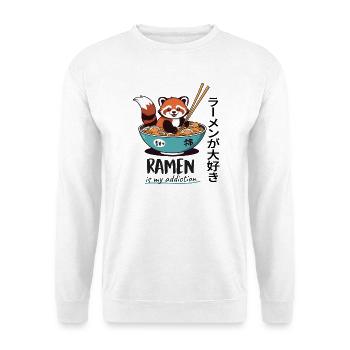 Mignon panda roux dans un bol de ramen - Sweat-shirt Unisexe - blanc - Devant