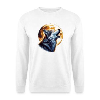 Loup - Sweat-shirt Unisexe - blanc - Devant