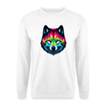 Wolf - Unisex Pullover - Weiß - Vorne