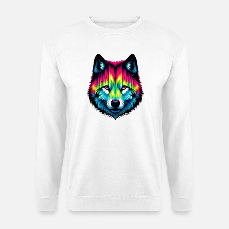 Wolf - Unisex Pullover - Weiß