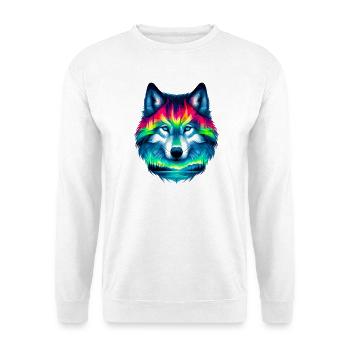 Wolf - Unisex Pullover - Weiß - Vorne