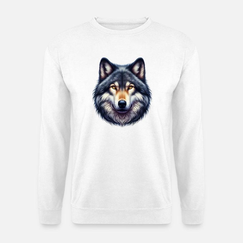 Wolf - Unisex Sweatshirt - white