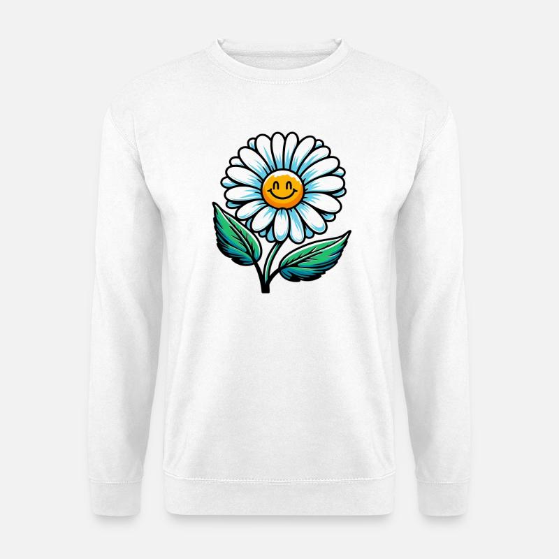 Gänseblümchen - Unisex Pullover - Weiß