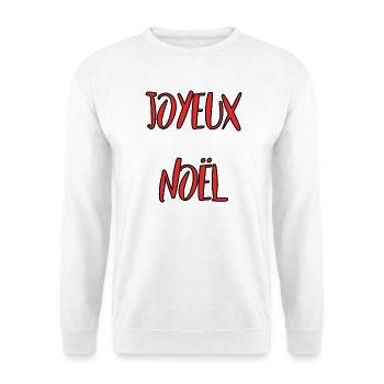 WEIHNACHTEN. FROHE WEIHNACHTEN. FROHE WEIHNACHTEN. NEUJAHRSTAG - Unisex Pullover - Weiß - Vorne