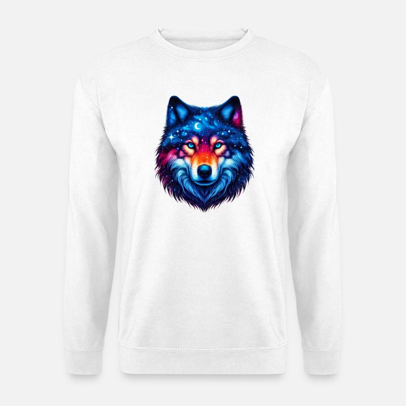 Wolf - Unisex Pullover - Weiß
