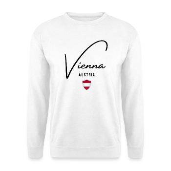 I love Vienna, Austrian pride - Unisex Sweatshirt - white - Front
