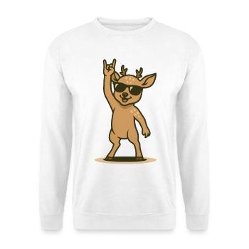 Rock'n'Rudel Rehpower - Unisex Sweatshirt - white - Front