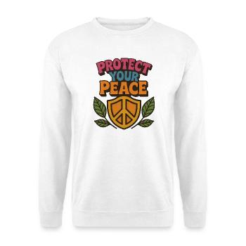 Protect Your Peace Peace Sign Illustration - Unisex Sweatshirt - white - Front